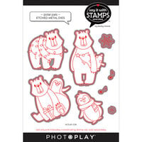 PhotoPlay - Say It With Stamps Collection - Christmas - Etched Dies - Polar Pals