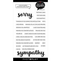 PhotoPlay - Say It With Stamps Collection - Clear Photopolymer Stamps - Sorry Sympathy