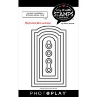PhotoPlay - Say It With Stamps Collection - Etched Dies - Nested Bookplate