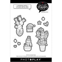 PhotoPlay - Say It With Stamps Collection - Etched Dies - Christmas Cactus