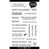 PhotoPlay - Say It With Stamps Collection - Clear Photopolymer Stamps - Inside Out - Halloween