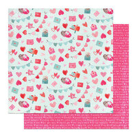 PhotoPlay - Smitten Collection - 12 x 12 Double Sided Paper - Date Night