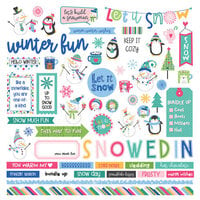 PhotoPlay - Snow Day Collection - 12 x 12 Cardstock Stickers - Elements