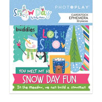 PhotoPlay - Snow Day Collection - Ephemera - Die Cut Cardstock Pieces