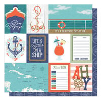 PhotoPlay - Ship To Shore Collection - 12 x 12 Double Sided Paper - Ahoy