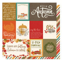 PhotoPlay - Thankful Collection - 12 x 12 Double Sided Paper - Thankful and Blessed