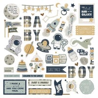 PhotoPlay - To The Moon And Back Collection - 12 x 12 Cardstock Stickers - Elements