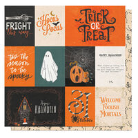 PhotoPlay - Trick or Treat Collection - 12 x 12 Double Sided Paper - Fright This Way