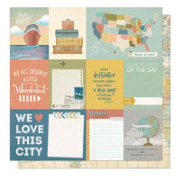 PhotoPlay - Travelogue Collection - 12 x 12 Double Sided Paper - Wanderlust