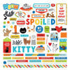 PhotoPlay - Bow Wow and Meow Collection - 12 x 12 Cardstock Stickers - Elements - Meow