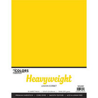 My Colors Cardstock - By PhotoPlay - 8.5 x 11 Heavyweight Cardstock Pack - Lemon Sorbet - 10 Pack