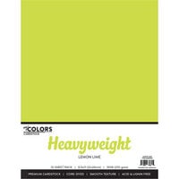 My Colors Cardstock - By PhotoPlay - 8.5 x 11 Heavyweight Cardstock Pack - Lemon Lime - 10 Pack