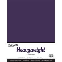 My Colors Cardstock - By PhotoPlay - 8.5 x 11 Heavyweight Cardstock Pack - Cyber Grape - 10 Pack