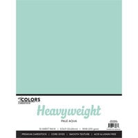 My Colors Cardstock - By PhotoPlay - 8.5 x 11 Heavyweight Cardstock Pack - Pale Aqua - 10 Pack