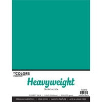 My Colors Cardstock - By PhotoPlay - 8.5 x 11 Heavyweight Cardstock Pack - Tropical Sea - 10 Pack