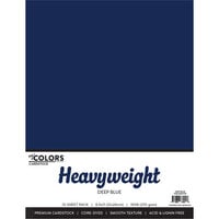 My Colors Cardstock - By PhotoPlay - 8.5 x 11 Heavyweight Cardstock Pack - Deep Blue - 10 Pack