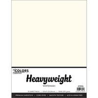 My Colors Cardstock - By PhotoPlay - 8.5 x 11 Heavyweight Cardstock Pack - Whitewash - 10 Pack