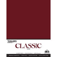 My Colors Cardstock - By PhotoPlay - 8.5 x 11 Classic Cardstock Pack - Wine - 10 Pack