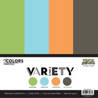 My Colors Cardstock - By PhotoPlay - A Day At The Zoo Collection - 12 x 12 Double Sided Cardstock - Variety Pack