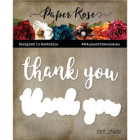 Paper Rose - Dies - Thank You Layered