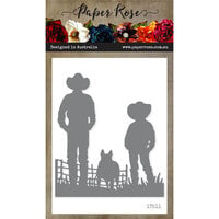 Paper Rose - Dies - Farmer and Boy