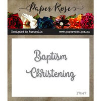 Paper Rose - Dies - Baptism Christening - Small