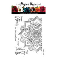 Paper Rose - Clear Photopolymer Stamps - Beautiful Mandala