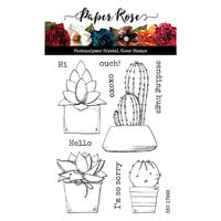 Paper Rose - Clear Photopolymer Stamps - Cactus Greetings