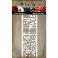 Paper Rose - Dies - Ella's Garden Rose and Brick Wall Border