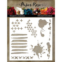 Paper Rose - 6 x 6 Stencils - Mark Maker 1