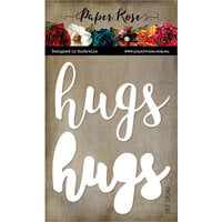 Paper Rose - Dies - Hugs - Large Layered Word