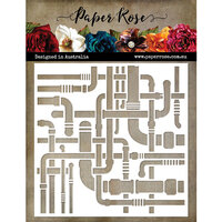 Paper Rose - 6 x 6 Stencils - Pipes