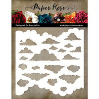 Paper Rose - 6 x 6 Stencils - Cloud