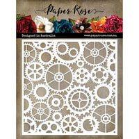Paper Rose - 6 x 6 Stencils - Cogs and Gears
