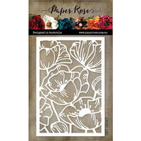 Paper Rose - Dies - Poppy Decorative Background