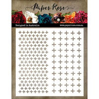 Paper Rose - 6 x 6 Stencils - Crosses