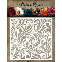 Paper Rose - 6 x 6 Stencils - Flourish