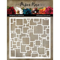 Paper Rose - 6 x 6 Stencils - Stacked Squares