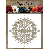 Paper Rose - 6 x 6 Stencils - Compass