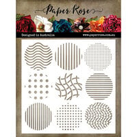 Paper Rose - 6 x 6 Stencils - Random Spots