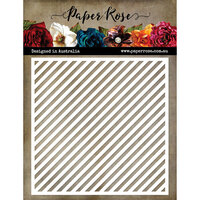 Paper Rose - 6 x 6 Stencils - Diagonal Stripe
