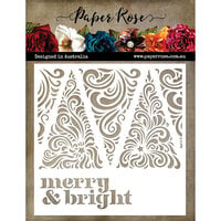 Paper Rose - 6 x 6 Stencils - Merry and Bright