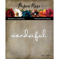 Paper Rose - Dies - Wonderful Fine Script
