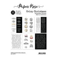 Paper Rose - A5 Collection Pack - Crisp Christmas Sentiment