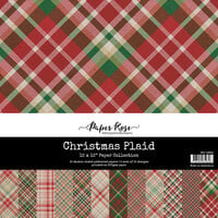 Paper Rose - 12 x 12 Collection Pack - Christmas Plaid