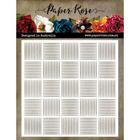Paper Rose - 6 x 6 Stencils - Basket Weave