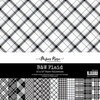 Paper Rose - 12 x 12 Collection Pack - Black and White Plaid