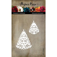 Paper Rose - Dies - Christmas Fir Trees Small