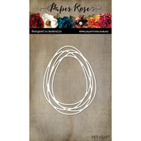 Paper Rose - Dies - Oval Scribble