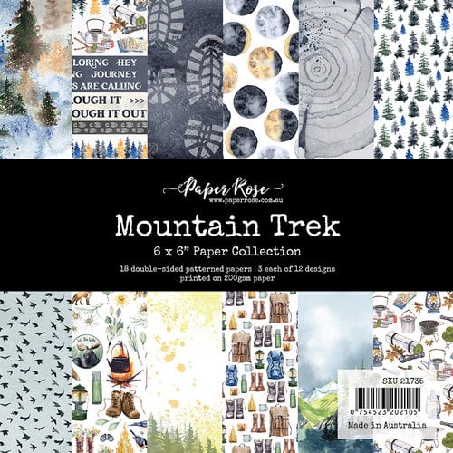 Paper Rose - 6 x 6 Collection Pack - Mountain Trek